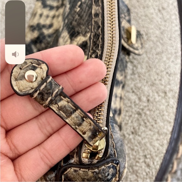 DANA BUCHMAN FAUX SNAKE SKIN EMBOSSED HOBO SHOULDER BAG - Picture 9 of 12